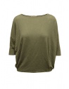 Ma'ry'ya boxy military green linen T-shirt buy online YGJ095 5MILITARY