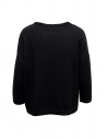 Ma'ry'ya boxy sweater in black cotton and cashmere shop online women s knitwear