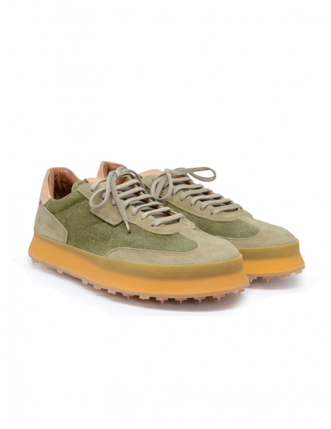 Shoto Dorf green suede lace-up shoe 1209 DORF OLMO-CANES.CANAPA