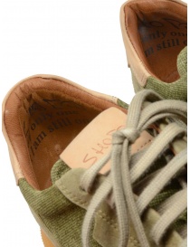 Shoto Dorf scarpa stringata in suede verde acquista online prezzo