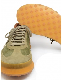 Shoto Dorf green suede lace-up shoe