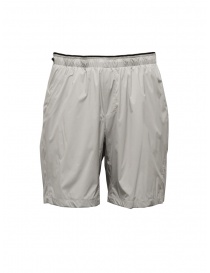Mens trousers online: Monobi Skin Nylon Perfo ice grey bermuda shorts