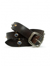 Post & Co leather belt with colored stones online