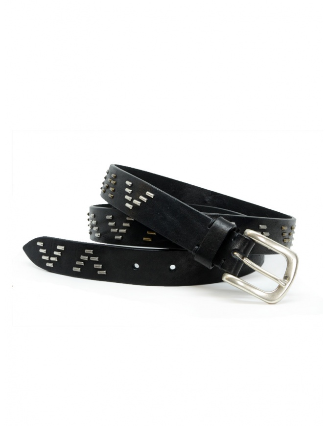 Post & Co cintura in pelle nera con motivo a V 8865 VIN NERO cinture online shopping