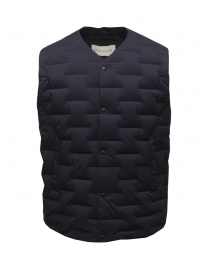 Monobi blue quilted vest online