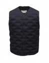 Monobi blue quilted vest buy online 10889312 F 5020 BLUE NAVY