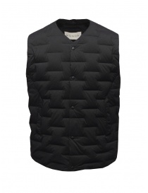 Mens vests online: Monobi black quilted vest