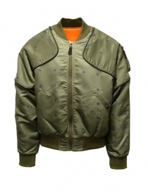 Mens jackets online: Kapital khaki green spring bomber-cushion