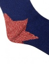 Kapital blue socks with red star on the heel shop online socks