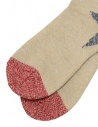 Kapital beige socks with blue star on the heel EK-540 NATURAL price