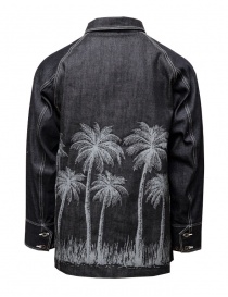 Kapital denim shirt-jacket with embroidered palm trees