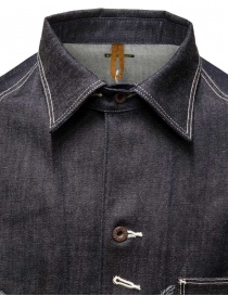 Kapital giacca-camicia in denim con palme ricamate camicie uomo prezzo