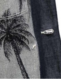 Kapital giacca-camicia in denim con palme ricamate acquista online prezzo