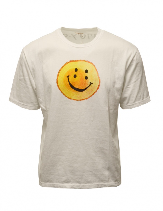 Kapital white T-shirt with stump pattern EK-1175 WHITE mens t shirts online shopping