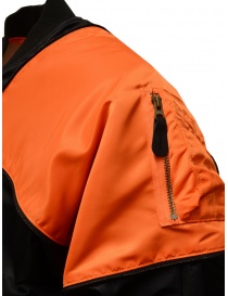 Kapital bomber-cuscino primaverile nero e arancione giubbini uomo acquista online