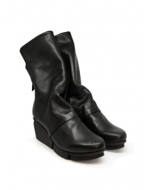 Trippen Mellow black leather ankle boot with wedge heel price