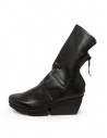 Trippen Mellow black leather ankle boot with wedge heel buy online MELLOW F SAT BLACK