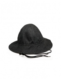 Hats and caps online: Deepti dark denim hat with ear flaps