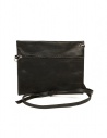 Deepti flat clutch in black horse leather buy online LB-155 EMUF COL.80