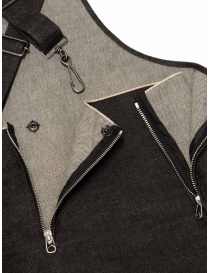 Deepti dark blue denim vest with suspenders buy online price