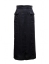Cellar Door blue linen skirt buy online GAT HL058 69 BLU NAVY