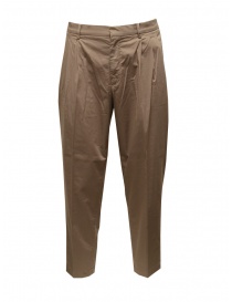 Mens trousers online: Cellar Door Ron trousers in dove brown cotton