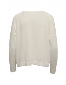 Ma'ry'ya white cotton sweater with a pocket buy online