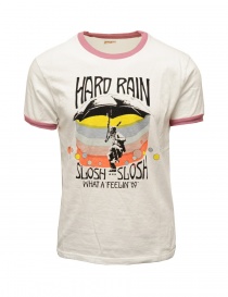 T shirt uomo online: Kapital T-shirt Hard Rain Sundance bianca