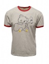 Kapital grey T-shirt with guitarist bear buy online K2204SC087 LGY