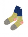 Kapital pistachio green and blue color block socks buy online K2205XG538 BLUE