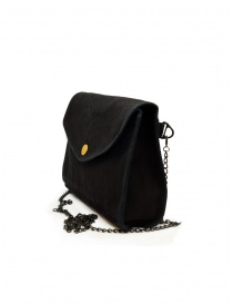 Kapital shoulder bag in black canvas with Smiley button price
