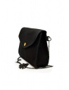 Kapital shoulder bag in black canvas with Smiley button EK-1100 BLK price