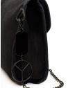 Kapital shoulder bag in black canvas with Smiley button price EK-1100 BLK shop online