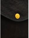 Kapital shoulder bag in black canvas with Smiley button shop online bags