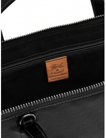 Il Bisonte black leather tablet holder briefcase buy online