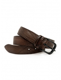 Post & Co. dark brown leather belt PR53 TAP TESTA DI MORO