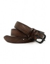 Post & Co. dark brown leather belt buy online PR53 TAP TESTA DI MORO