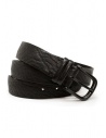 Post & Co. black leather belt buy online PR53 TAP NERO