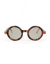Kuboraum P1 tortoiseshell round sunglasses buy online P1 47-25 YT grey1*