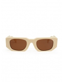 Occhiali online: Kuboraum U8 occhiali da sole bianco avorio