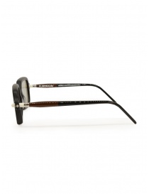 Kuboraum P2 occhiali rettangolari nero opaco e marrone prezzo