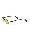 Kuboraum Z18 black rectangular glasses with acid green lenses shop online glasses