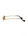 Kuboraum Z18 golden rectangular glasses with bronze lenses Z18 48-22 PG bronzegold price