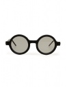 Kuboraum P1 matte black round glasses with grey lenses buy online P1 47-25 BB grey1*