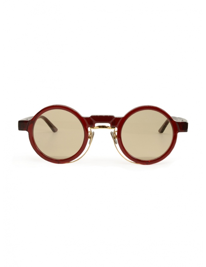 Kuboraum N9 round sunglasses red with brown lenses N9 46-30 RG