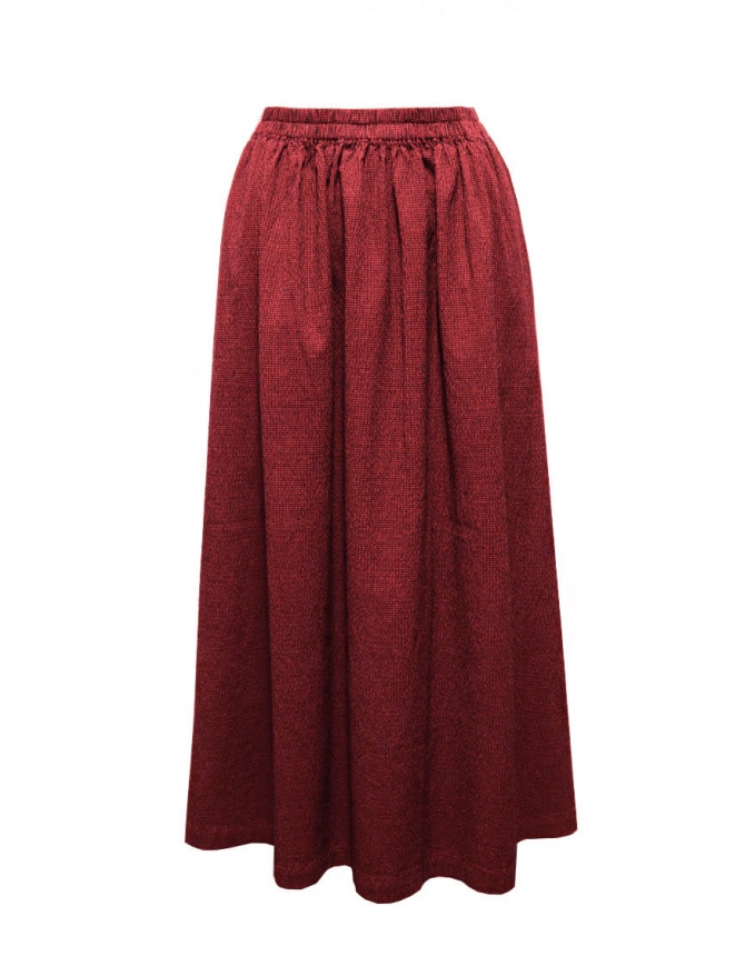 Cellar Door Greta red checkered seersucker skirt GRETA PF551 36 RIO RED womens skirts online shopping