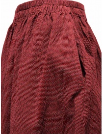 Cellar Door Greta red checkered seersucker skirt