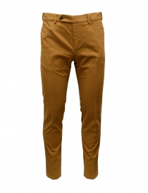 Mens trousers online: Cellar Door Paloma slim fit brown trousers