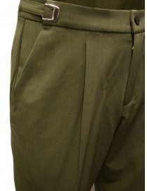 Cellar Door Leo T olive green cropped pants with buckles