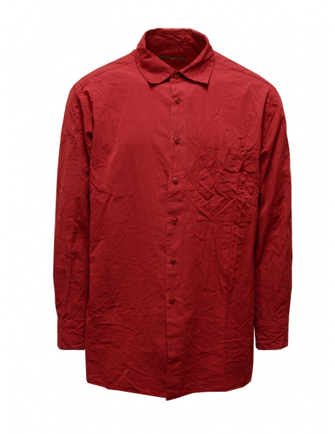 Casey Casey red oversized shirt 19HC264 RUST mens shirts online shopping